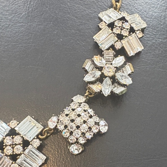 J. Crew Gold and Silver Crystal Necklace - Picture 2 of 8